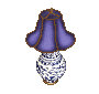 blue pagoda lamp