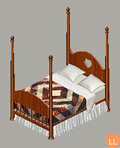Log Cabin lovebed